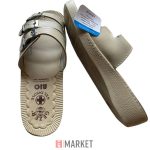 Papucs csatos  nõi Gezer 36-41ig beige 6pár/#