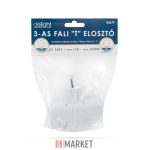 Elosztó T 1-3(földelt)IP20max.3500W gyerekvéd.