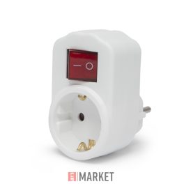 Fali dugalj-kapcsolós max 3500W,földelt,gyerekvéd.