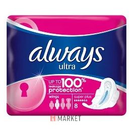 Always Ultra Super Plus 8db rozsaszín #24