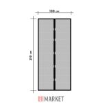 Szúnyogháló függöny ajtóra mágneses 100x210cm