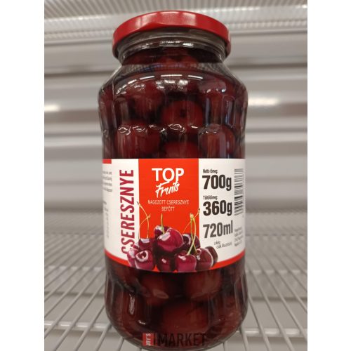 Top Fruits magozott cseresznye 720ml