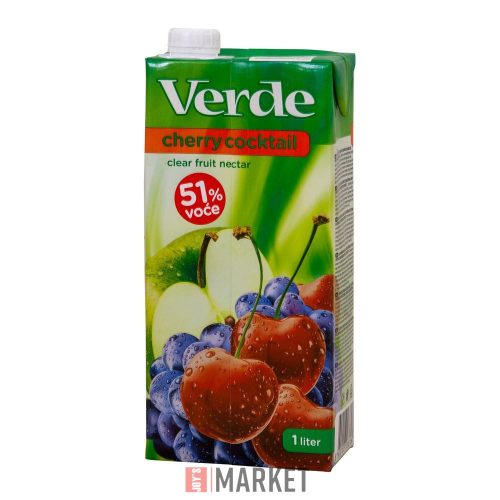 VERDE Alma-meggy-szolo nektár 51% 1L #12