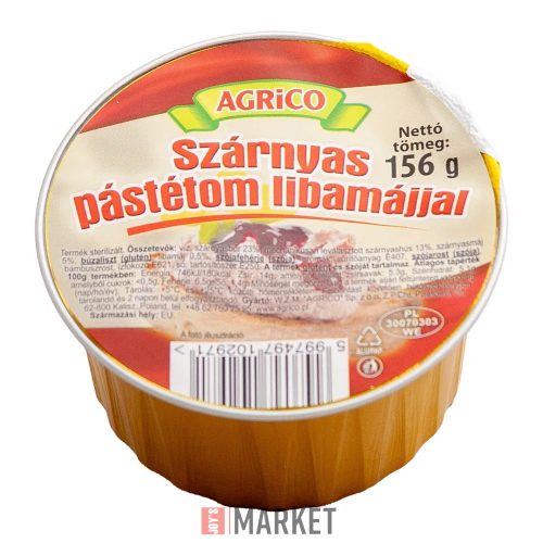 Agrico Libamájas pástétom 156g #12