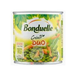 Bonduelle zöldborsó-bébirépakeverék dob. 400g/265g #12