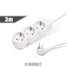 Elosztó 3-as 3x1.5mm 3m