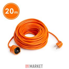Lengő hosszabbító narancs 3x1,5mm 20m