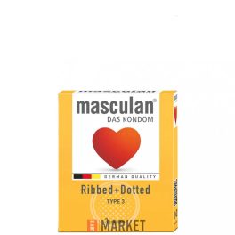Masculan Óvszer 3db-os Ribbed +Dotted