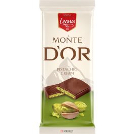 Leona Monte Dor Pisztáciakrém.tölt.kakaós tábla 90g #21
