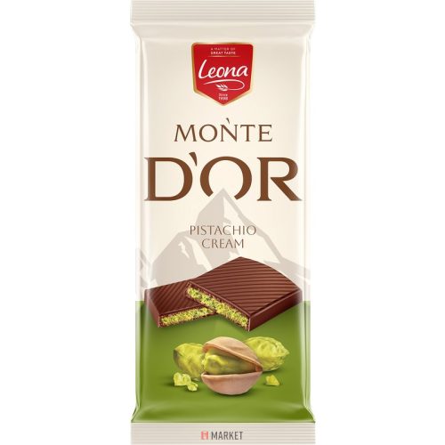 Leona Monte Dor Pisztáciakrém.tölt.kakaós tábla 90g #21