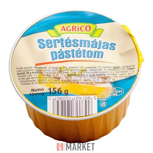 Agrico Sertésmájas pástétom 156g #12