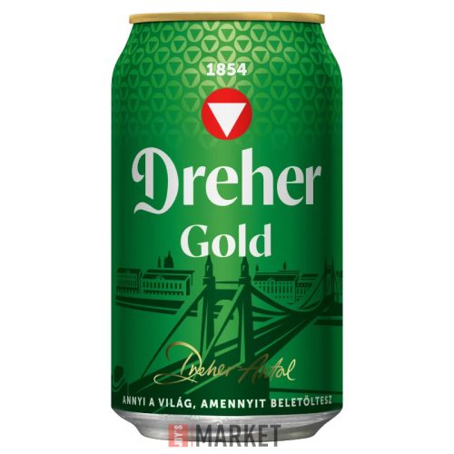 Dreher Gold 0,33L dob. +DRS