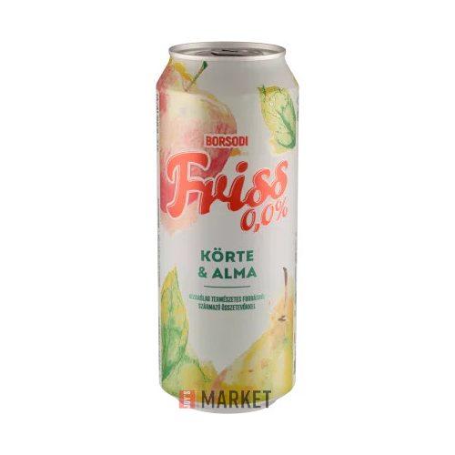 Borsodi Friss Körte-Alma 0%  0,5L dob. +DRS
