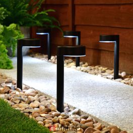 Leszúrható szolár lámpa 1 LED fekete 31,5 x 7 x 9,5 cm