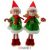 Figura Elf manó textíl álló 27cm zöld