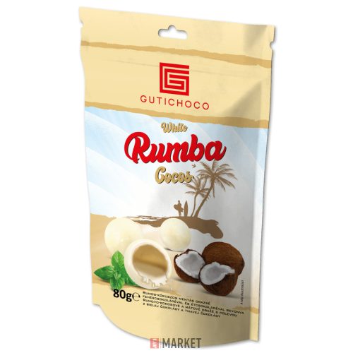 Rumba Rum-kókusz mentás drazsé fehér csokis 80g #15