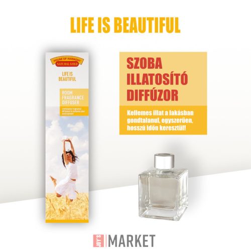 Natural Gold illatosító 120ml Life is beautiful