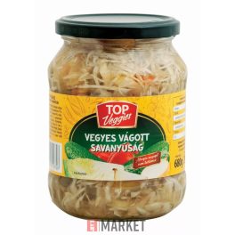 TOP VEGGIES vegyesvágott savanyúság 680g