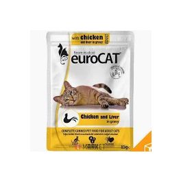 Euro Cat Pouch Csirke es Maj 85g