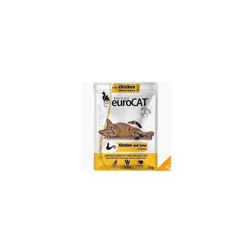 Euro Cat Pouch Csirke es Maj 85g