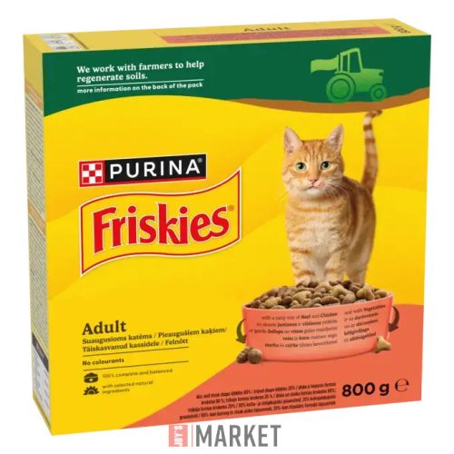 Friskies Macska száraz Marha-Csirke-Zöldség 800g #5