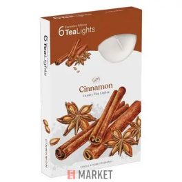Teamécses illatos 6db-os Cinnamon