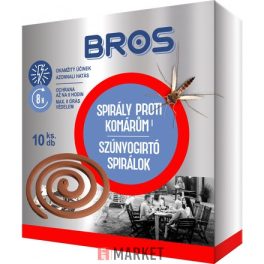 Bros szúnyogirtó spirál 10db.os