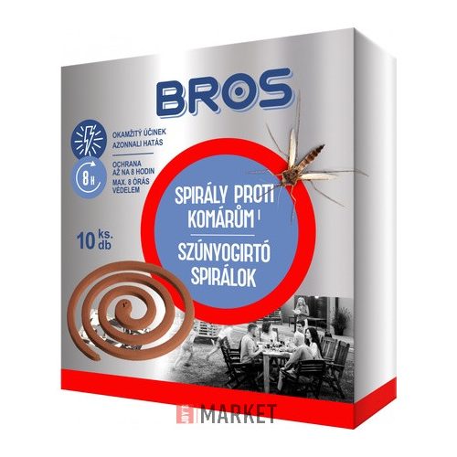 Bros szúnyogirtó spirál 10db.os