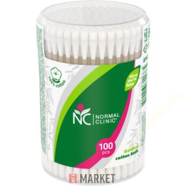 Clinic Fültisztító Pálcika  BAMBUSZ 100db heng. #48