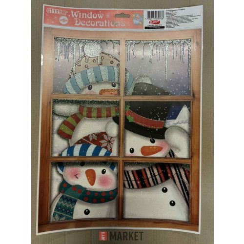 Ablakmatrica Kari Glitteres 30*42cm #12