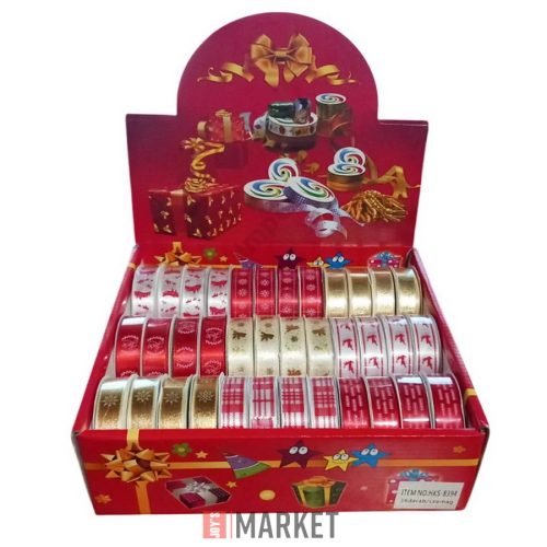 Kötöző szalag Karácsonyi Ribbon 1,5cm*2,75m karácsonyi #27