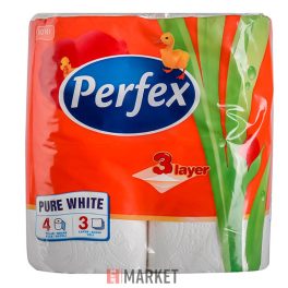 Wc.papír Perfex 4tek. 3 rét. Natúr #24