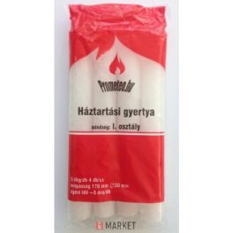 Háztartási gyertya 170mm 5dkg 4db-os #50