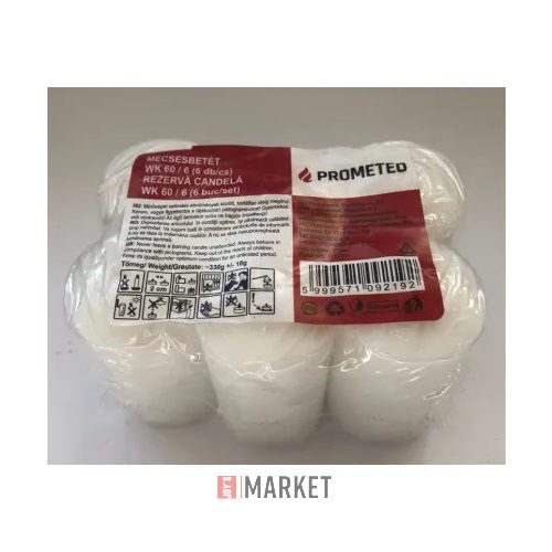 Mécsesbetét 60mm 6x55g/10-12h 6db-os
