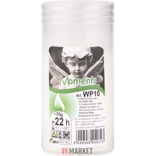 Müanyag mécsesbetét 100mm 70g/22h #44